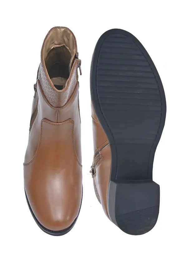 Tan_Synthetic_Leather_Casual_Boots_For_Women