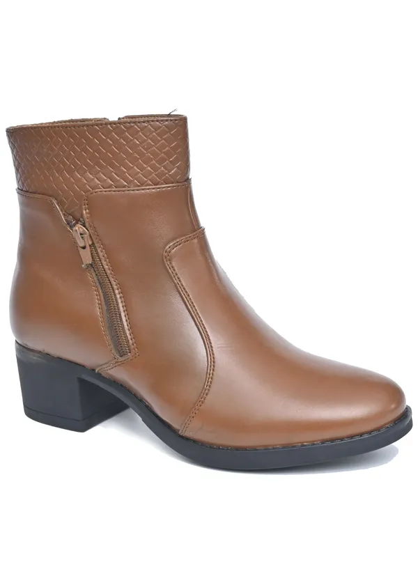 Tan_Synthetic_Leather_Casual_Boots_For_Women