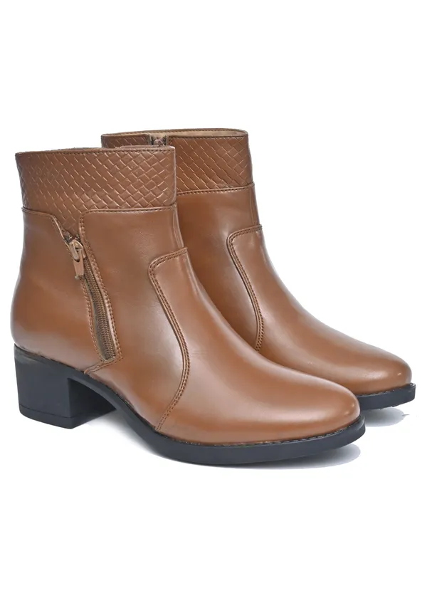 Tan_Synthetic_Leather_Casual_Boots_For_Women