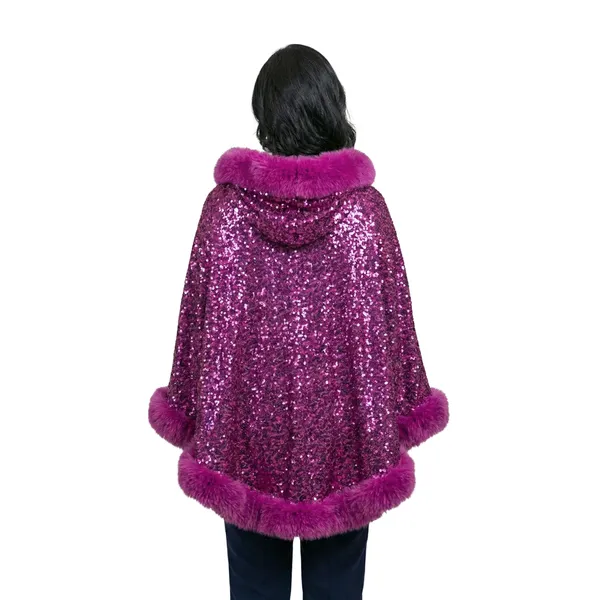 Dazzling_Magenta_Sequin_&_Faux_Fur_Party_Cape_|_Glamorous_Evening_Wrap_|_Statement_Winter_Layer