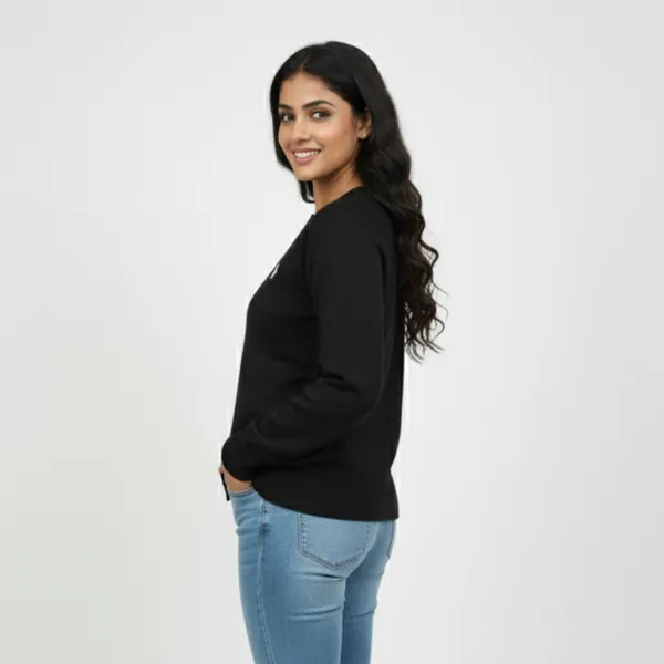 Black_Korean_Knitting_Premium_&_Elegant_Cardigan_For_Women