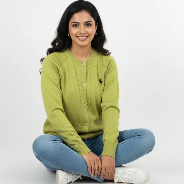 Green_&_Maroon_Korean_Knitting_Premium_&_Elegant_Cardigan_For_Women_(Pack_Of_2)