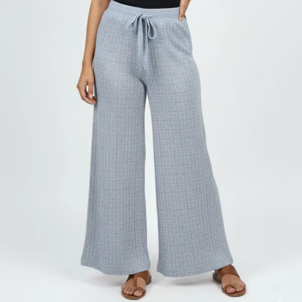 Light_Blue_&_Gray_Korean_Knitting_Premium_&_Elegant_Trousers_For_Women
