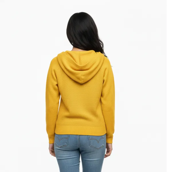 Yellow_Korean_Knitting_Premium_&_Elegant_Hoodie_For_Women