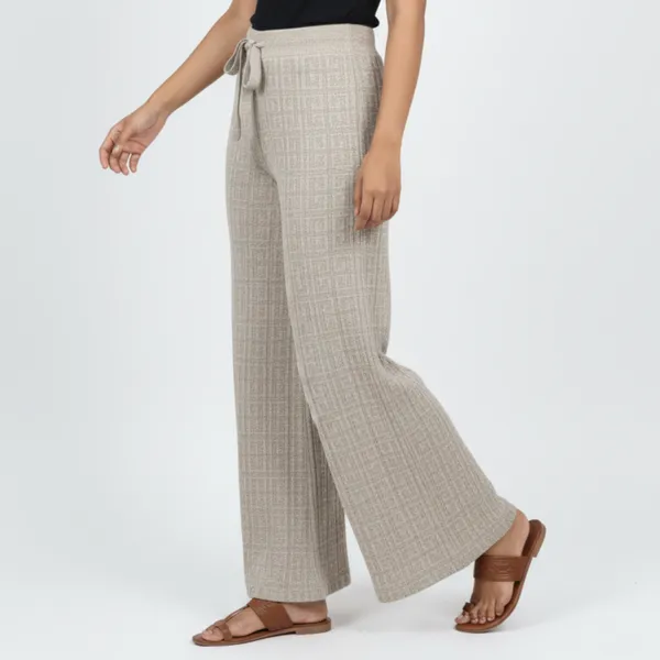Beige_Korean_Knitting_Premium_&_Elegant_Trousers_For_Women