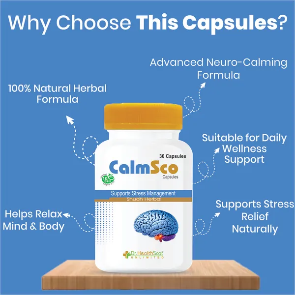 CalmScot_Capsules_—_Herbal_Support_for_Stress_Management_&_Mental_Relaxation._Helps_reduce_stress,_promote_calmness,_support_better_sleep_&_maintain_emotional_wellness_naturally._____100%_Herbal_formula__|_No_added_Sugar_|_No_side_Effects__