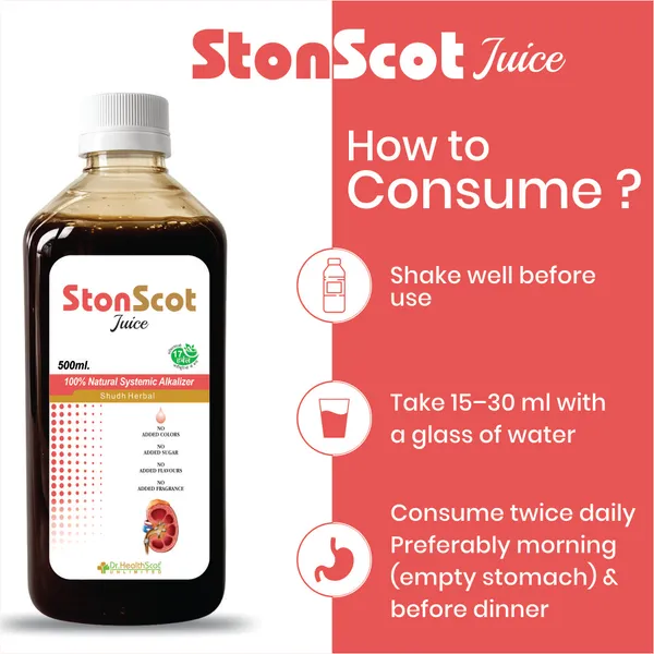 StonScot_Juice_—_Advanced_Herbal_Formula_for_Kidney_&_Urinary_Wellness._Helps_support_natural_flushing_of_toxins,_maintain_urinary_comfort_&_promote_kidney_health_naturally._100%_Herbal_formula__|_No_added_Sugar_|_No_side_Effects
