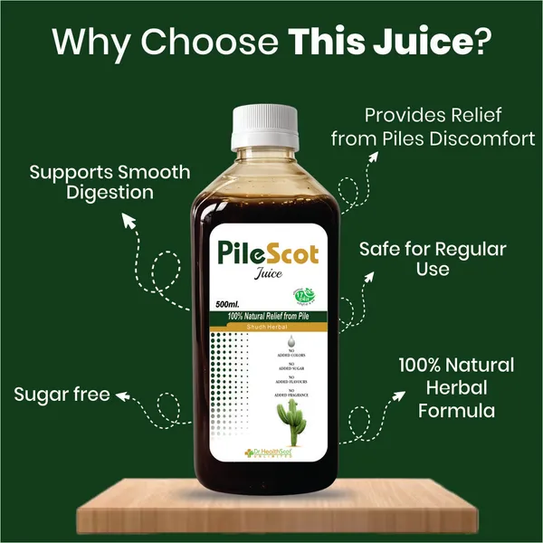 PILESCOT_Juice_—_Herbal_Support_for_Natural_Relief_from_Piles_&_Constipation._Helps_soothe_discomfort,_support_healthy_bowel_movement_&_promote_digestive_wellness_naturally._______________________No_side_Effects_|_No_added_Sugar_|_100%_Herbal_formula_
