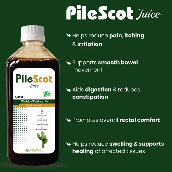 PILESCOT_Juice_—_Herbal_Support_for_Natural_Relief_from_Piles_&_Constipation._Helps_soothe_discomfort,_support_healthy_bowel_movement_&_promote_digestive_wellness_naturally._______________________No_side_Effects_|_No_added_Sugar_|_100%_Herbal_formula_