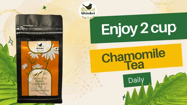Ghinduri_Himaliyan_Herbal_Chamomile_Tea_for_Sleep,_Stress_Relief_&_Digestion_|_Caffeine-Free_Herbal_Tisane_|_100g_Loose_Leaf_1_month_pack