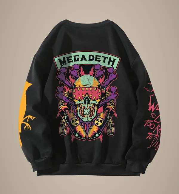 Megadeth_Designed_Cotton_Oversized_Sweatshirt