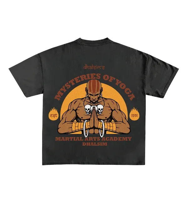 Dhalsim_Designed_Cotton_Oversized_Tee