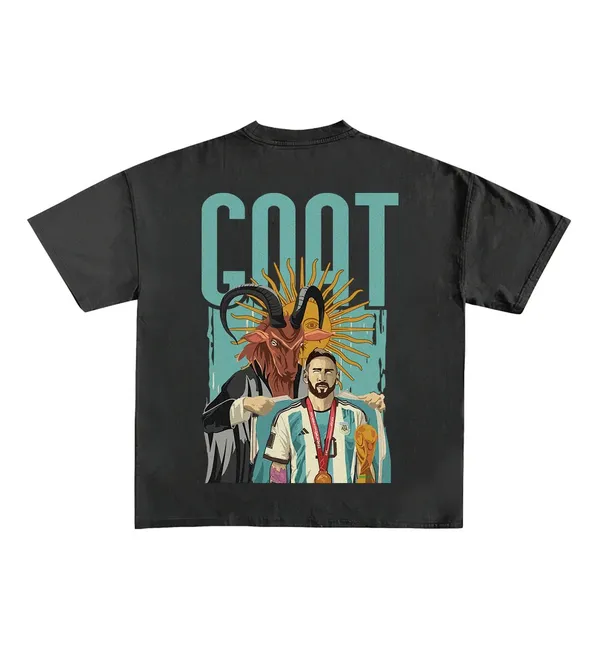 Messi_Goat_Designed_Cotton_Oversized_Tee