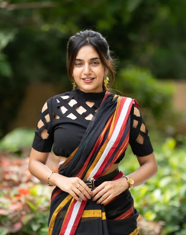 Black_Mul_Cotton_Saree_With_Blouse_Piece_For_Women