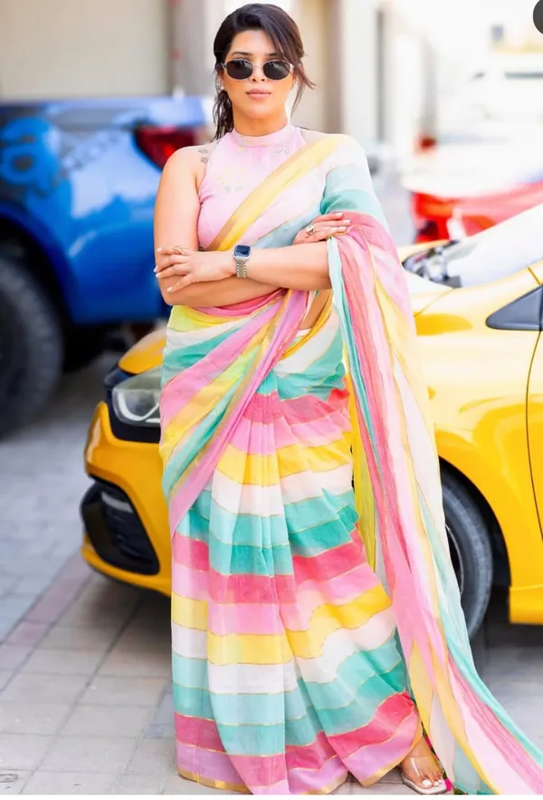 Multicolour_Mul_Cotton_Saree_With_Blouse_Piece_For_Women