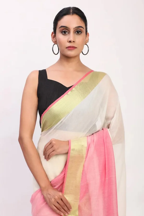 Multicolour_Mul_Cotton_Saree_With_Blouse_Piece_For_Women