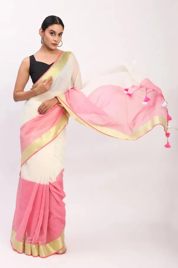 Multicolour_Mul_Cotton_Saree_With_Blouse_Piece_For_Women