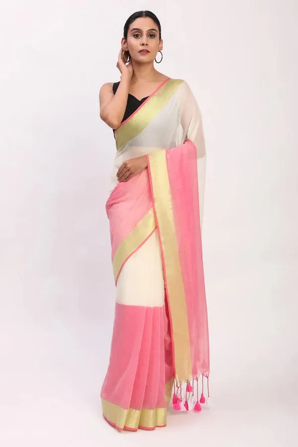 Multicolour_Mul_Cotton_Saree_With_Blouse_Piece_For_Women