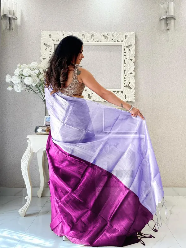 Purple_&_Lavender_Tissue_Saree_With_Blouse_Piece_For_Women