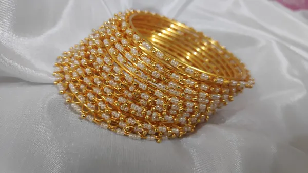 Gold__Metal,_Moti_Bangles_For_Women
