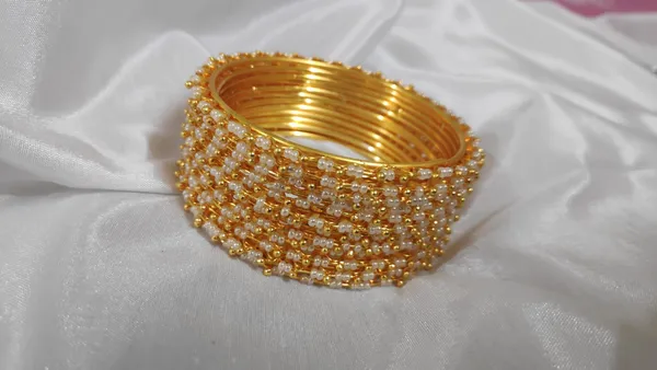 Gold__Metal,_Moti_Bangles_For_Women