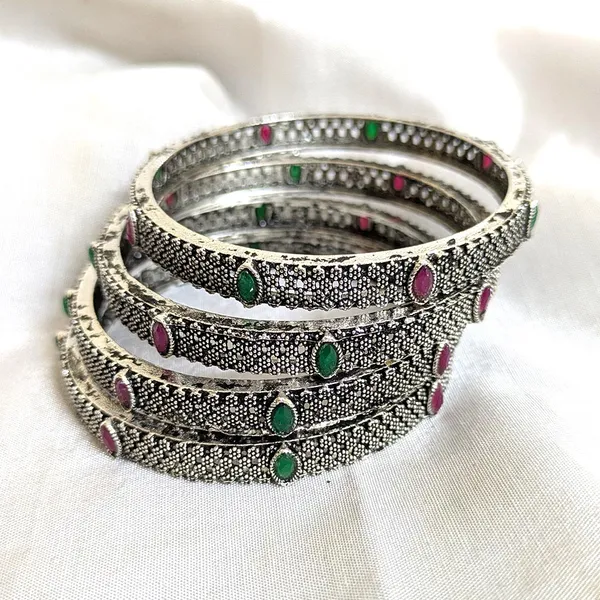 Silver_Oxidized_Bangles