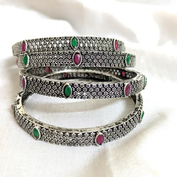 Silver_Oxidized_Bangles
