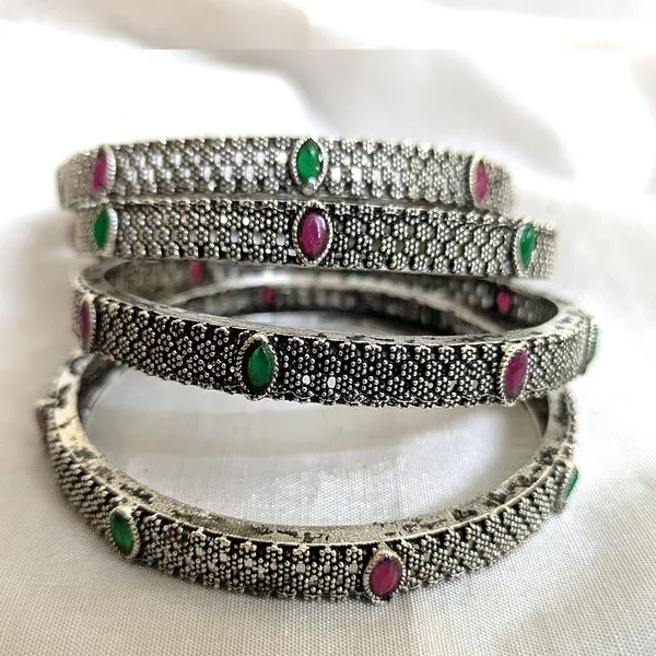 Silver_Oxidized_Bangles