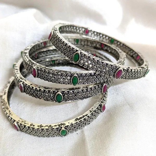 Silver_Oxidized_Bangles