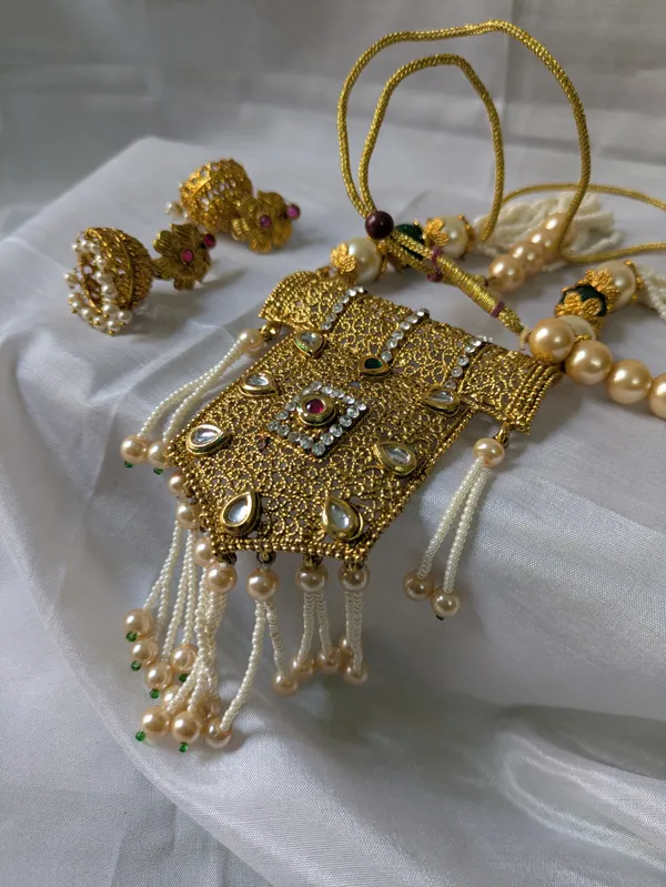 Moti__Brass_Metal_Long_Necklace_For_Women