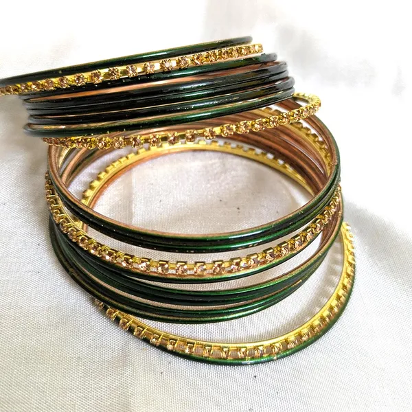 Golden_&_Green_Shade_Copper_Bangles