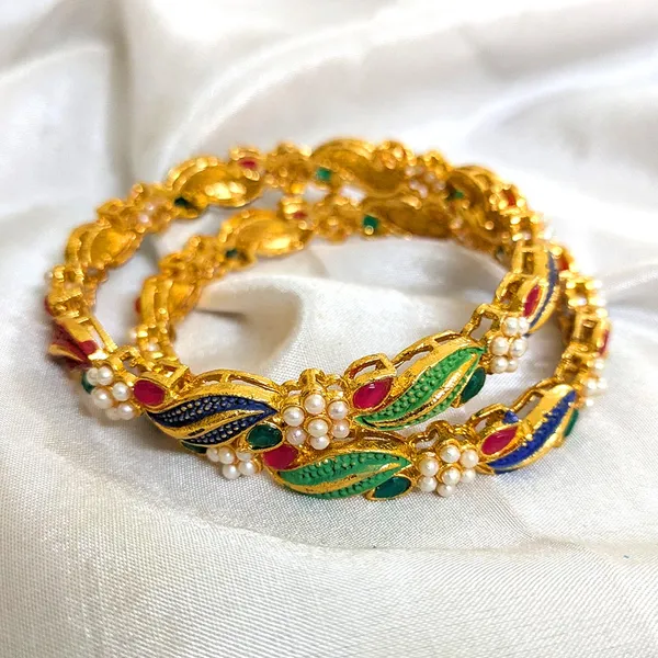 Gold_Finish_Colourful_Bangles