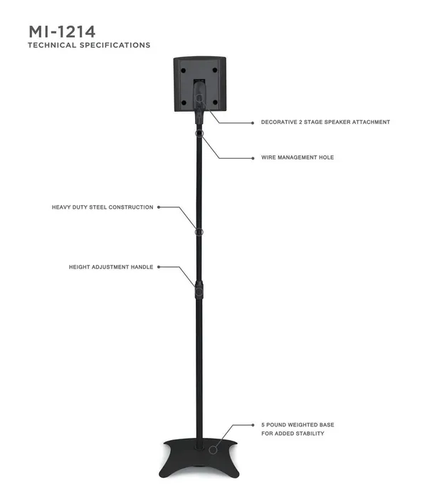 MYL_Adjustable_Height_Satellite_Speaker_Stand_for_Home_Theatre_Speakers_2.1;_5.1_and_7.1_-_Pack_of_2_Stands_(1Pairs)