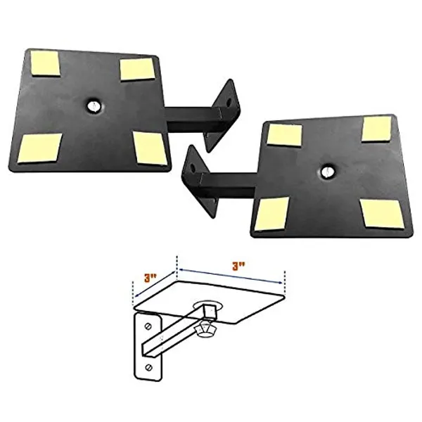 myl_Book_Shelf_Speaker_Wall_Mount_Stand_(3_inch_X_3_inch_(2_Stand))