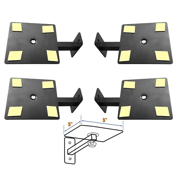 MYL_Book_Shelf_Speaker_Wall_Mount_Stand_(4_inch_X_4_inch_(4_Stand))