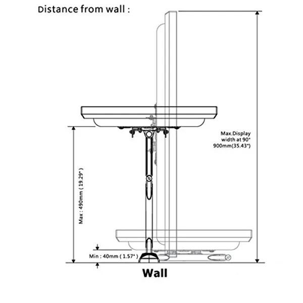 Black_6_Way_Swivel_Tilt_Tv_Wall_Mount_For_Lcd/Led_Tv_Up_To_32T_O_47_In