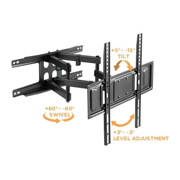 Multicolour_6_Way_Dual_Arm_Swivel_Tilt_Tv_Wall_Mount_For_Lcd/Led_Tv'S_Upto_32_To_55_In