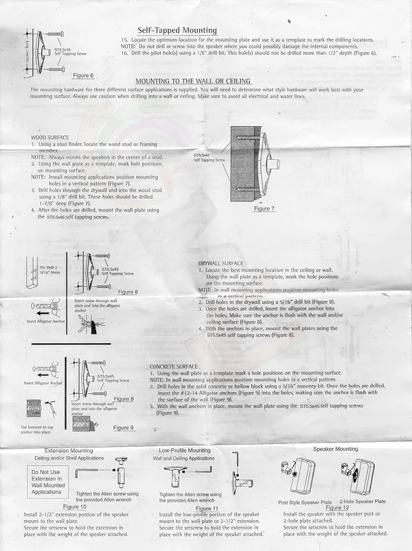 Multicolour_Wall/Ceiling_Mount_Direction_For_Surround_Speakers_(Pack_Of_4)