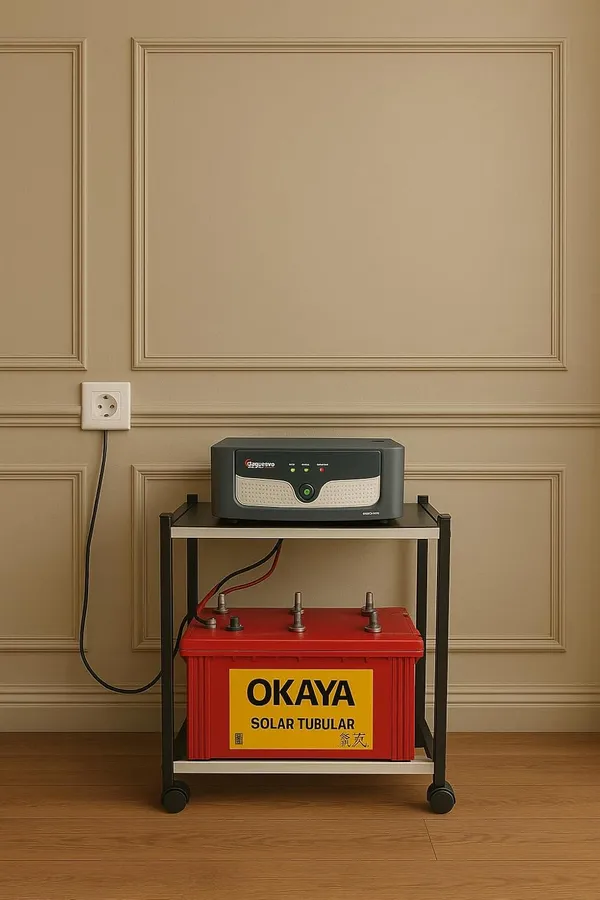 Black_Metal_Ups_Battery_Storage_Inverter_Table_Top_Trolly