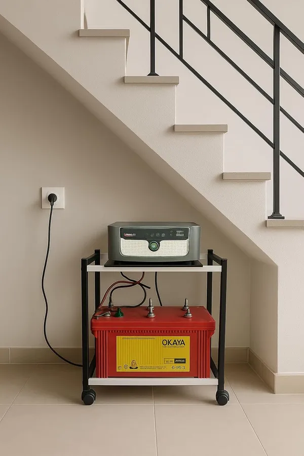Black_Metal_Ups_Battery_Storage_Inverter_Table_Top_Trolly