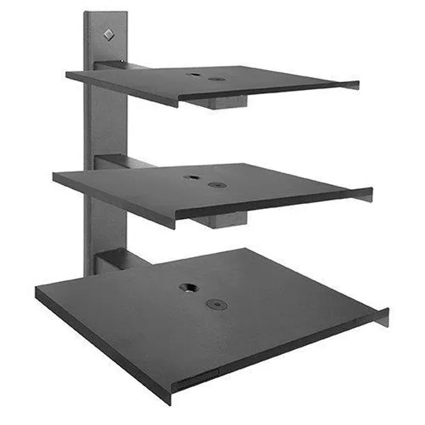 Black_Metal_Tripel_Shelf_Wall_Mount_Stand/Set_Top_Box_Stand/Dvd