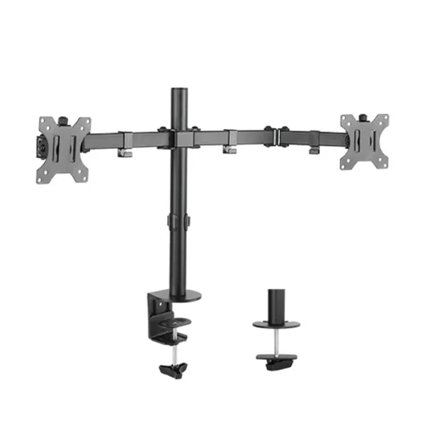 Black_Double_Joint_Articulating_Height_Adjustable_Steel_Monitor_Arm_For_Supporting_2_Monitors_And_Vesa_Support_Upto_100X100_M_And_Weight_Capacity_Of_8_Kg_Per_Monitor_For_Stand