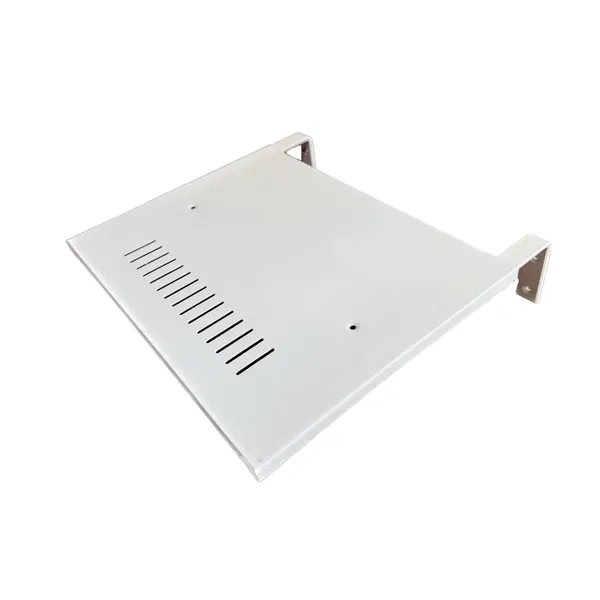 White_Set_Top_Box_Wall_Mount/Home_Theatre_Centre_Speaker_Mount/Stabilizer_Mount_Strong_Build_Large_Tray,_Matte_Finish