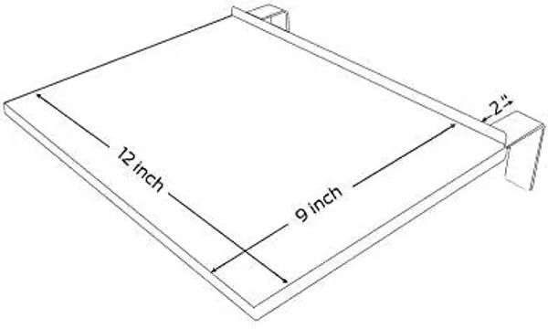 White_Set_Top_Box_Wall_Mount/Home_Theatre_Centre_Speaker_Mount/Stabilizer_Mount_Strong_Build_Large_Tray,_Matte_Finish