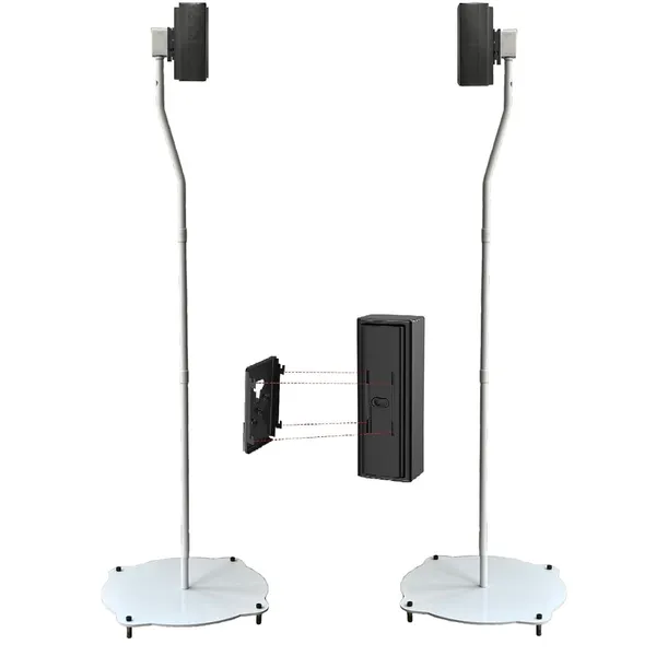White_3_Different_Fixed_Height_Satellite_Theatre_2.1;_5.1_And_7.1_And_Slide_Connector_Speakers_“Speaker_Stand_for_Samsung_Q990D”__“LG_Rear_Speaker_Stand_Compatible”__“Bose_Speaker_Stand_Replacement”(Pack_Of_2_Stands)_(1Pairs)_Speaker_Stand_For_Home_For_All_Kind_Of_Bose