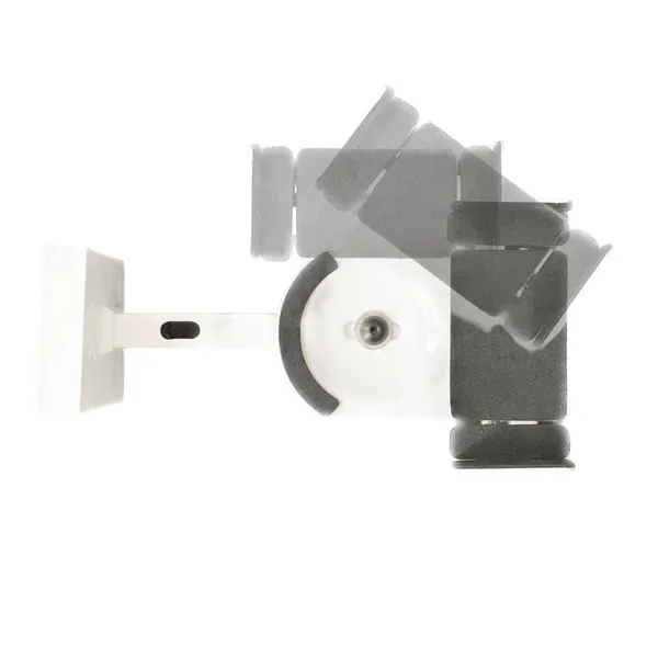 White_Speaker_Wall_Mounts,_Pair_Of_Universal_Side_Clamping_Bookshelf_Speaker_Mounting_Brackets,_Large_Or_Small_Speakers,_2_Mounts,_33_Lbs_Capacity