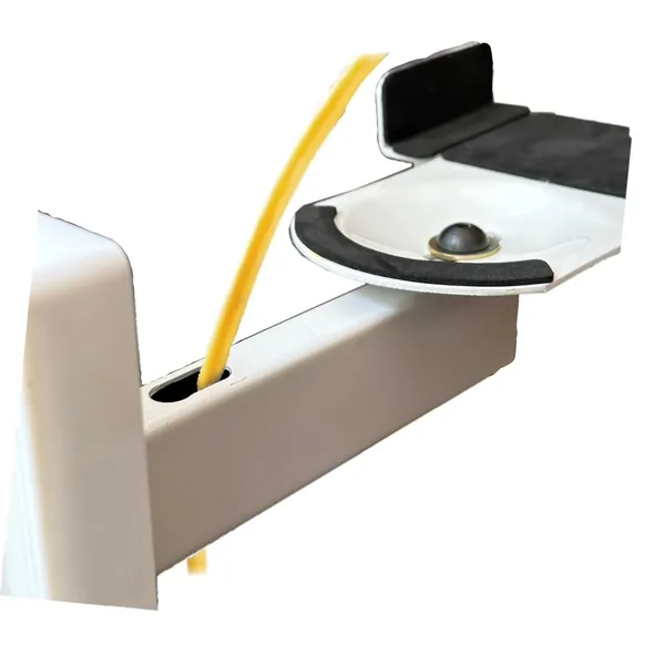 White_Speaker_Wall_Mounts,_Pair_Of_Universal_Side_Clamping_Bookshelf_Speaker_Mounting_Brackets,_Large_Or_Small_Speakers,_2_Mounts,_33_Lbs_Capacity