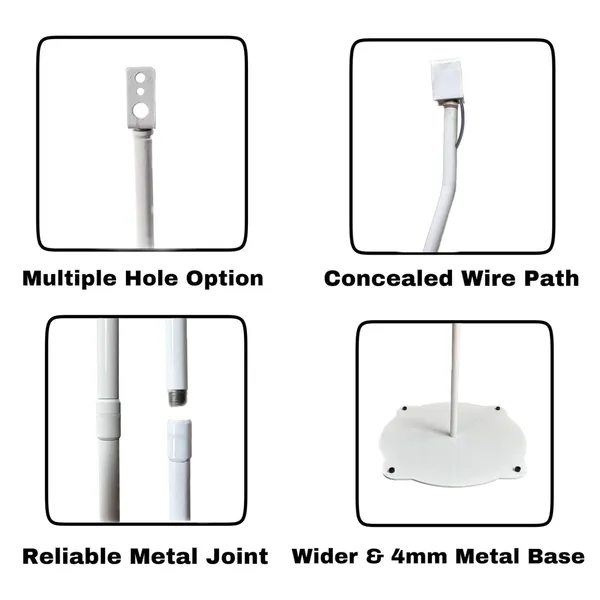 White_3_Different_Fixed_Height_Satellite_Speaker_Stand_For_Home_Theatre_Speakers_2.1;_5.1_And_7.1_“Speaker_Stand_for_Samsung_Q990D”__“LG_Rear_Speaker_Stand_Compatible”__“Bose_Speaker_Stand_Replacement”Pack_Of_2_Stands_(1Pairs)