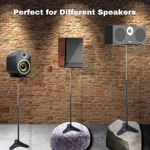 Black_Metallic_Universal_Speaker_Stands_Bookshelf_Speaker_Stand_Pair,_Holds_22Lbs,_Cable_Management,_Surround_Sound