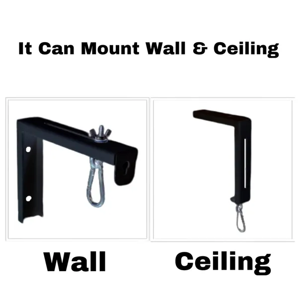 Black_Universal_Projector_Screen_Wall/Ceiling_Mount_Kit/Stand,_9_Cm_Adjustable,_Brackets/Hanger,_50_Kg_Weight_Capcity